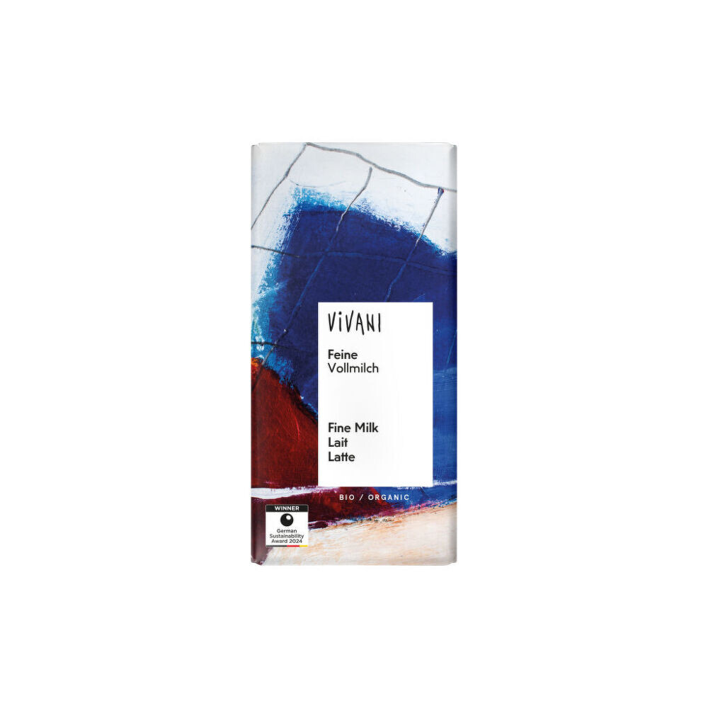 Čokoláda mléčná 80 g BIO   VIVANI