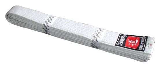 KATSUDO PK-B bílý pás ke kimonu