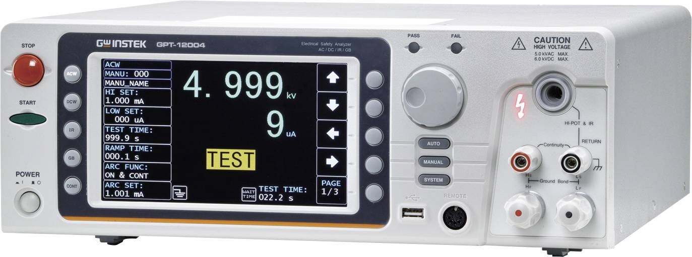 GW Instek GPT-12004 tester izolací