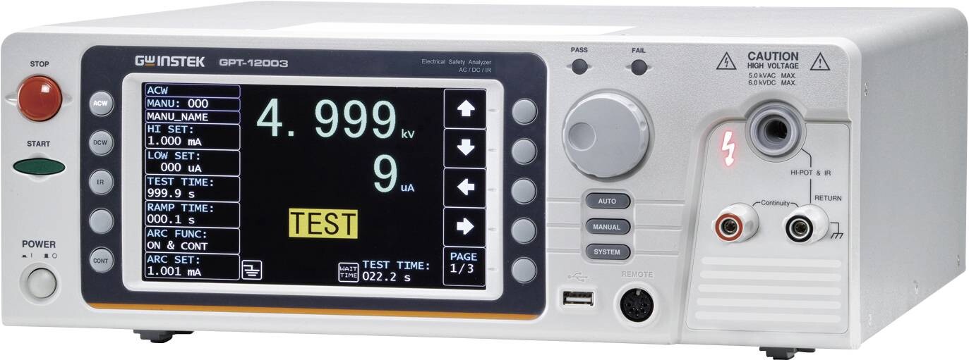 GW Instek GPT-12003 tester izolací