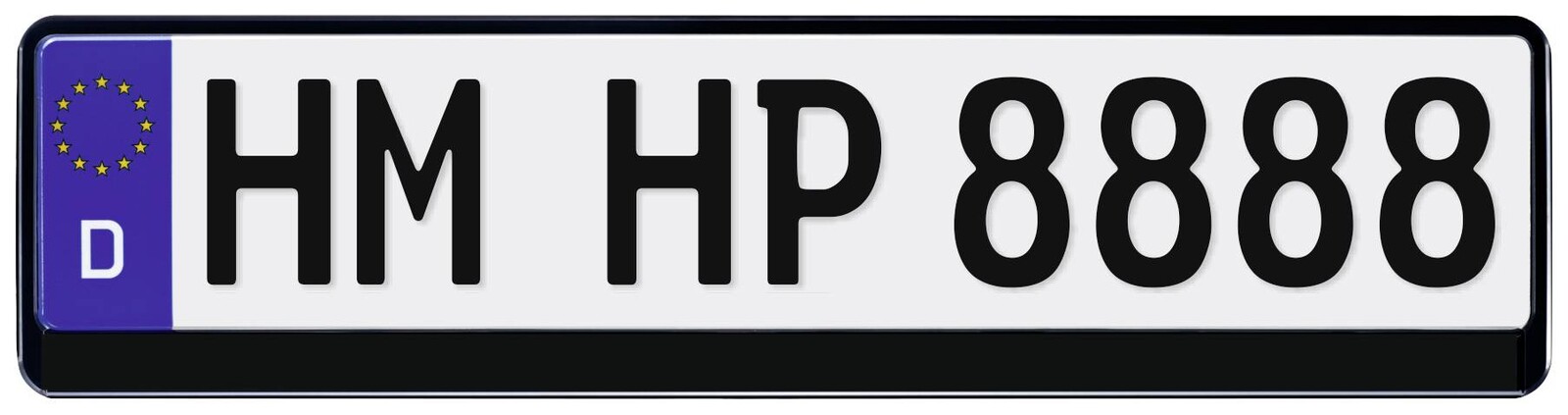 HP Autozubehör plast podložka pod SPZ černá (š x v) 520 mm x 114 mm