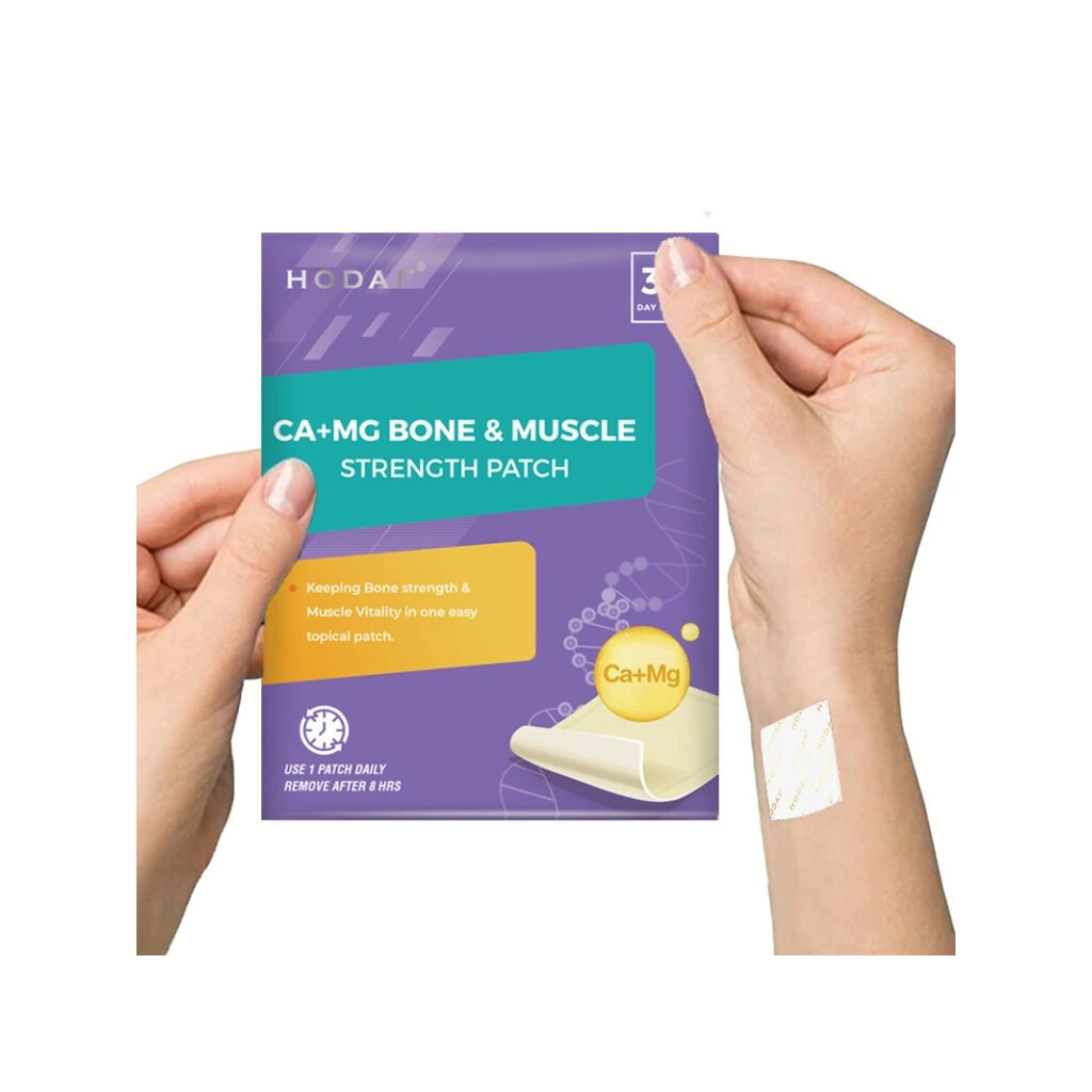 Transdermální náplasti pro zdravé kosti a svaly Hodaf Ca+Mg Strength Patch 30 ks - bílé