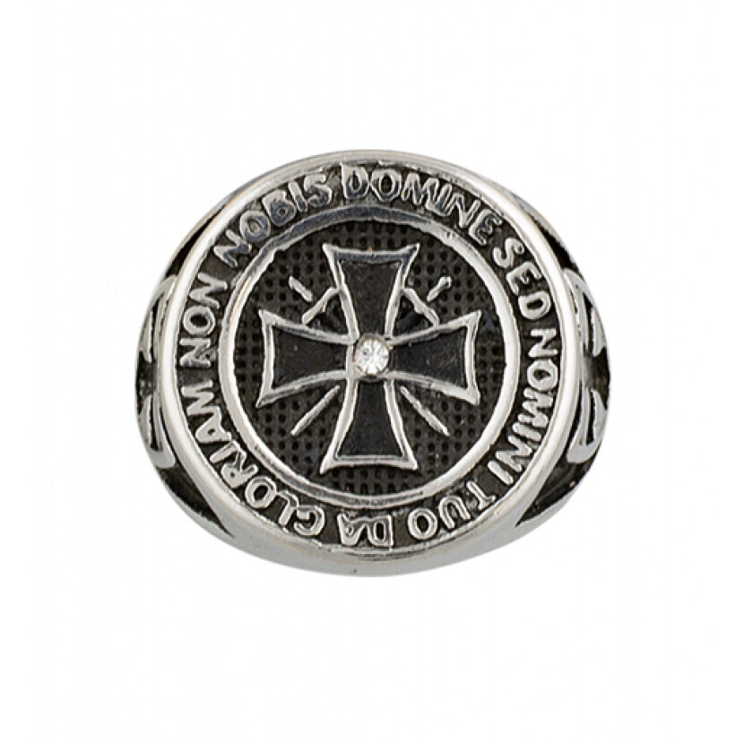 Templářský prsten Cross Tole 10 - stříbrný, 19