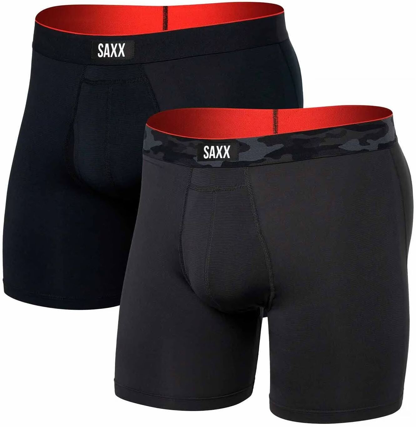 Saxx MULTI-SPORT MESH BOXER BRIEF FLY 2PK remote camo wb/black Velikost: M