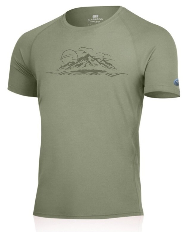 Lasting pánské merino triko LIVIO 6010 zelená Velikost: XXL