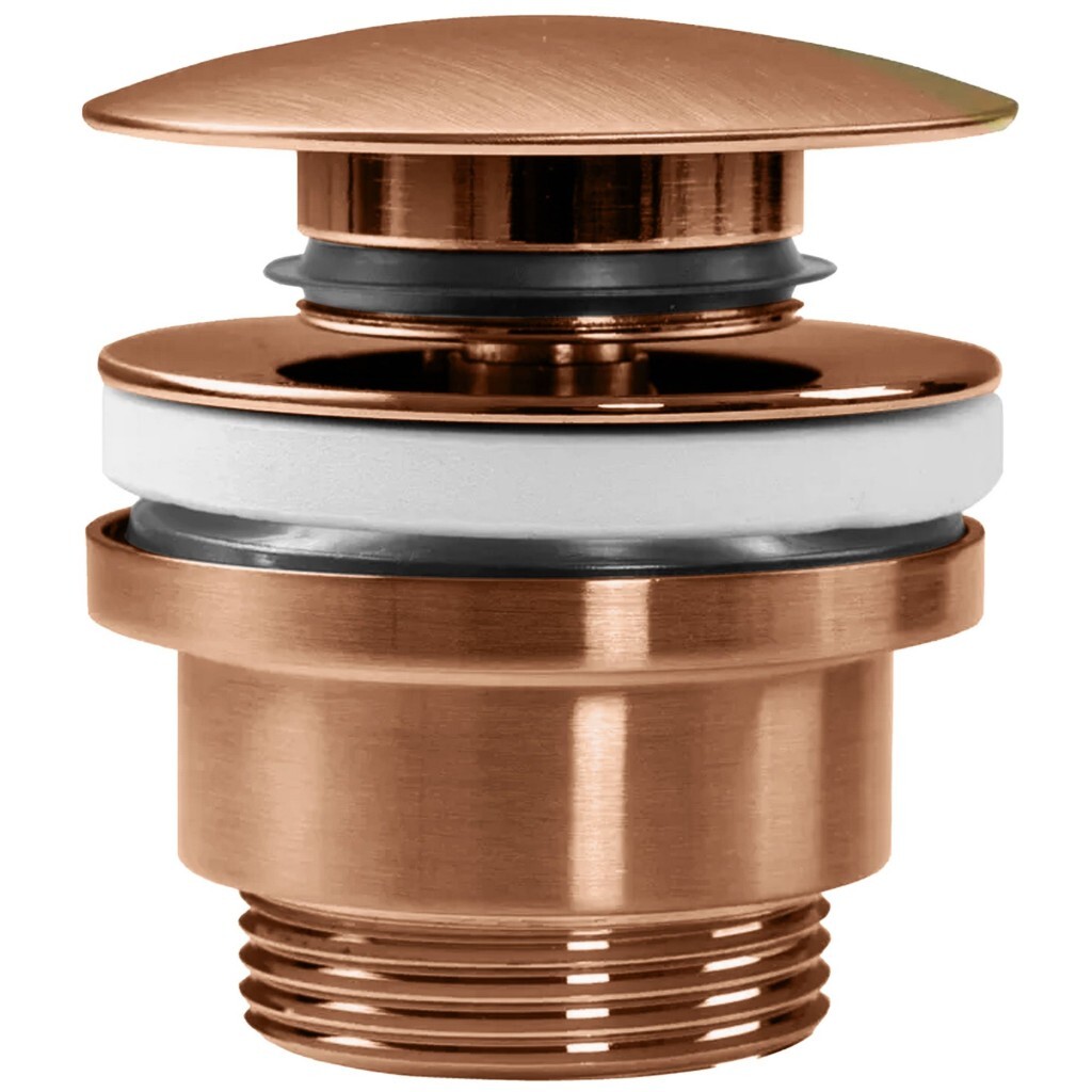 REA Umyvadlový sifon s univerzální výpustí click-clack Copper Brush REA-A5632
