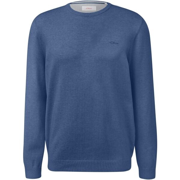s.Oliver KNITTED PULLOVER NOOS Pletený svetr, modrá, velikost