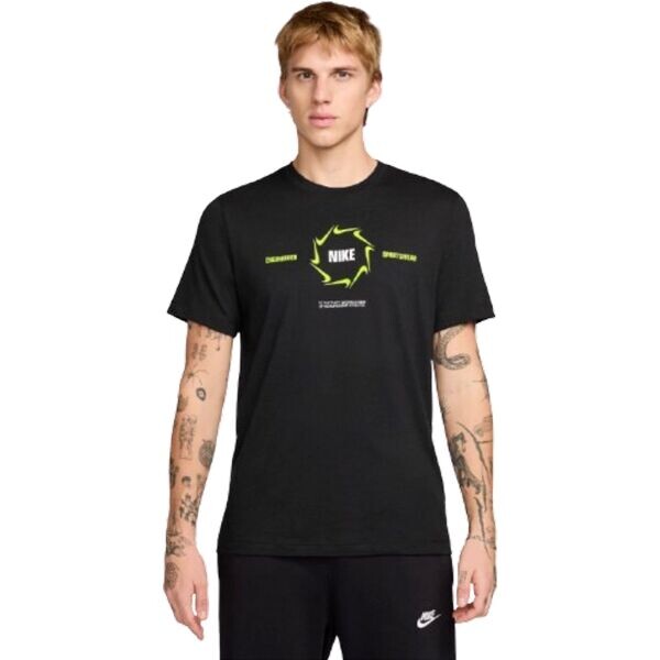 Nike M NSW TEE 6MO SWSH FAHO25 Pánské triko, černá, velikost