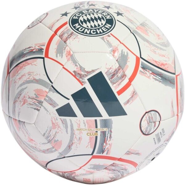 adidas FC BAYERN CLUB AWAY Fotbalový míč, bílá, velikost