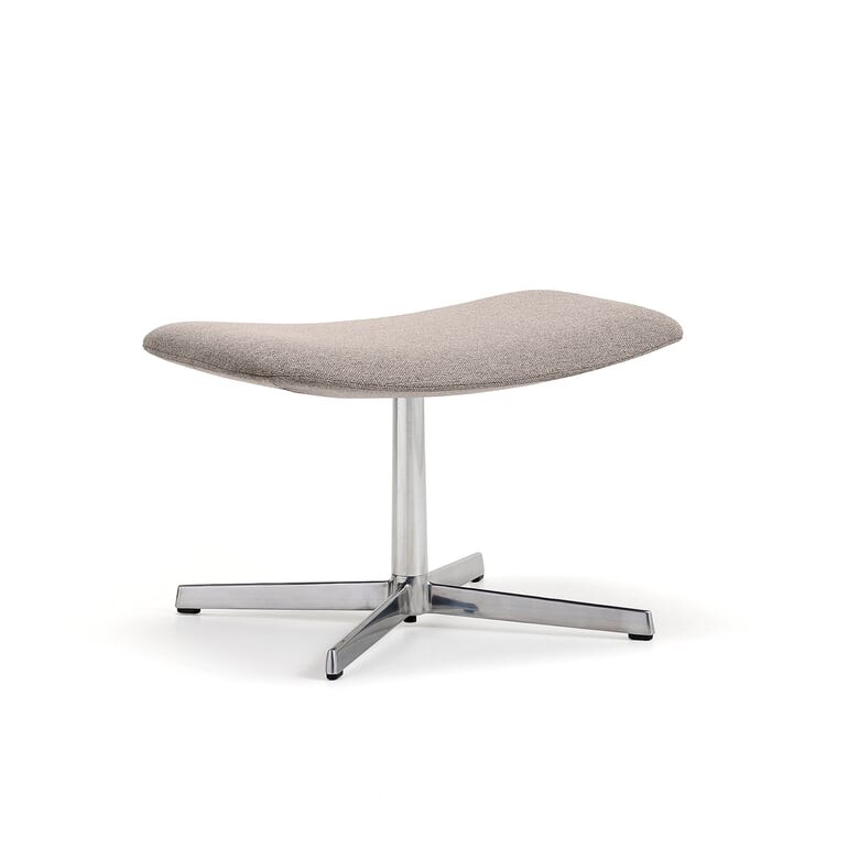 Podnožka LANGLEY, broušený hliník/taupe