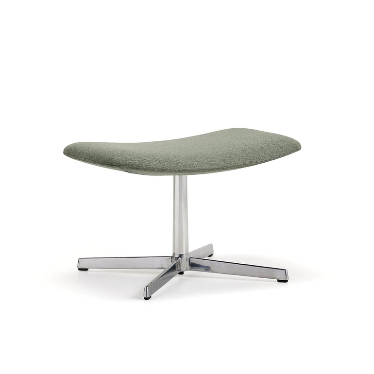 Podnožka LANGLEY, broušený hliník/zelenošedá