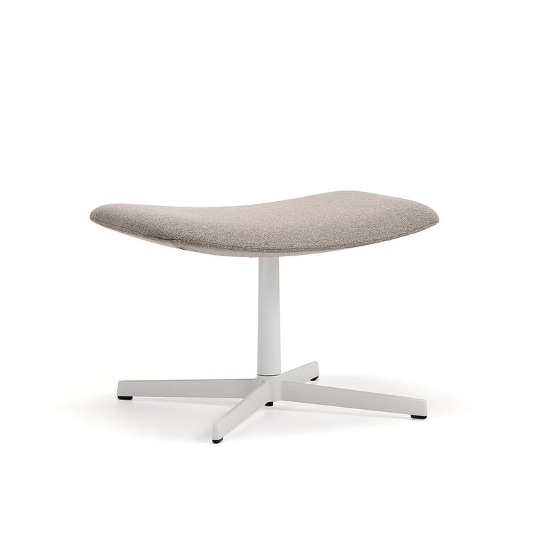 Podnožka LANGLEY, bílá/taupe