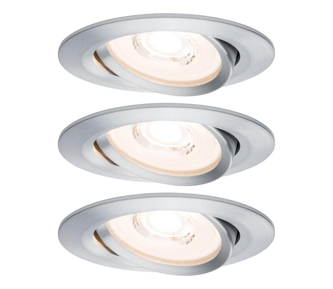 Paulmann Paulmann 93943 - SADA 3xLED/6,8W IP23 Stmívatelné podhledové svítidlo COIN 230V