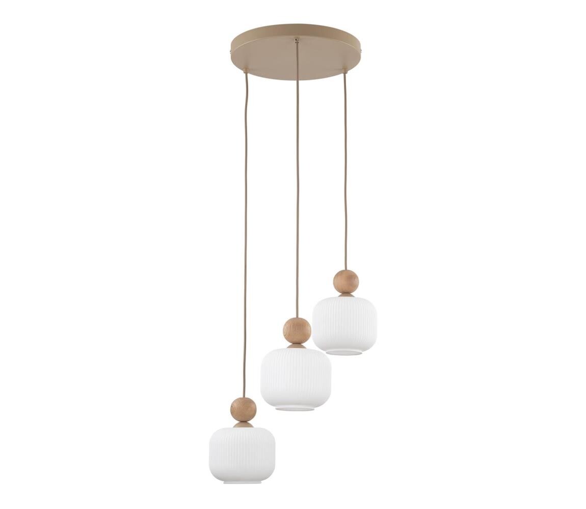Lustr na lanku BALLO 3xE14/10W/230V béžová