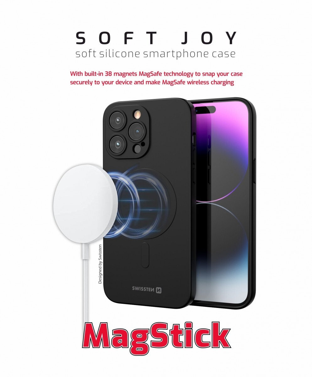 Zadní kryt Swissten Soft Joy Magstick pro Apple iPhone 17 Pro Max black