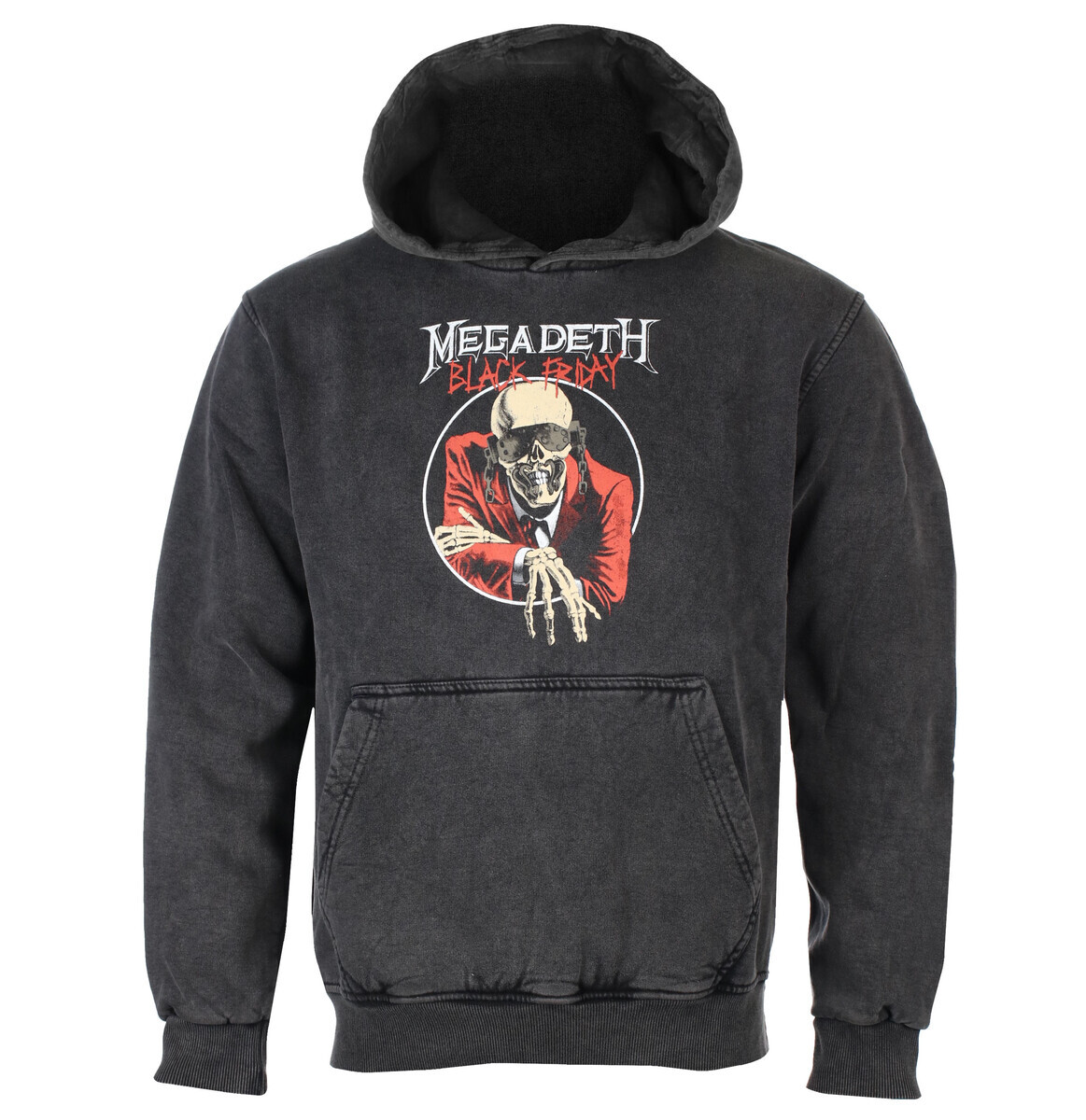 mikina pánská Megadeth - Black Friday Stone Wash - ROCK OFF S