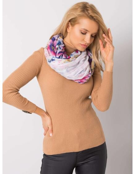 Bílý květinový šátek