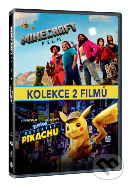 Minecraft film + Pokémon: Detektiv Pikachu kolekce 2 filmů 2DVD DVD