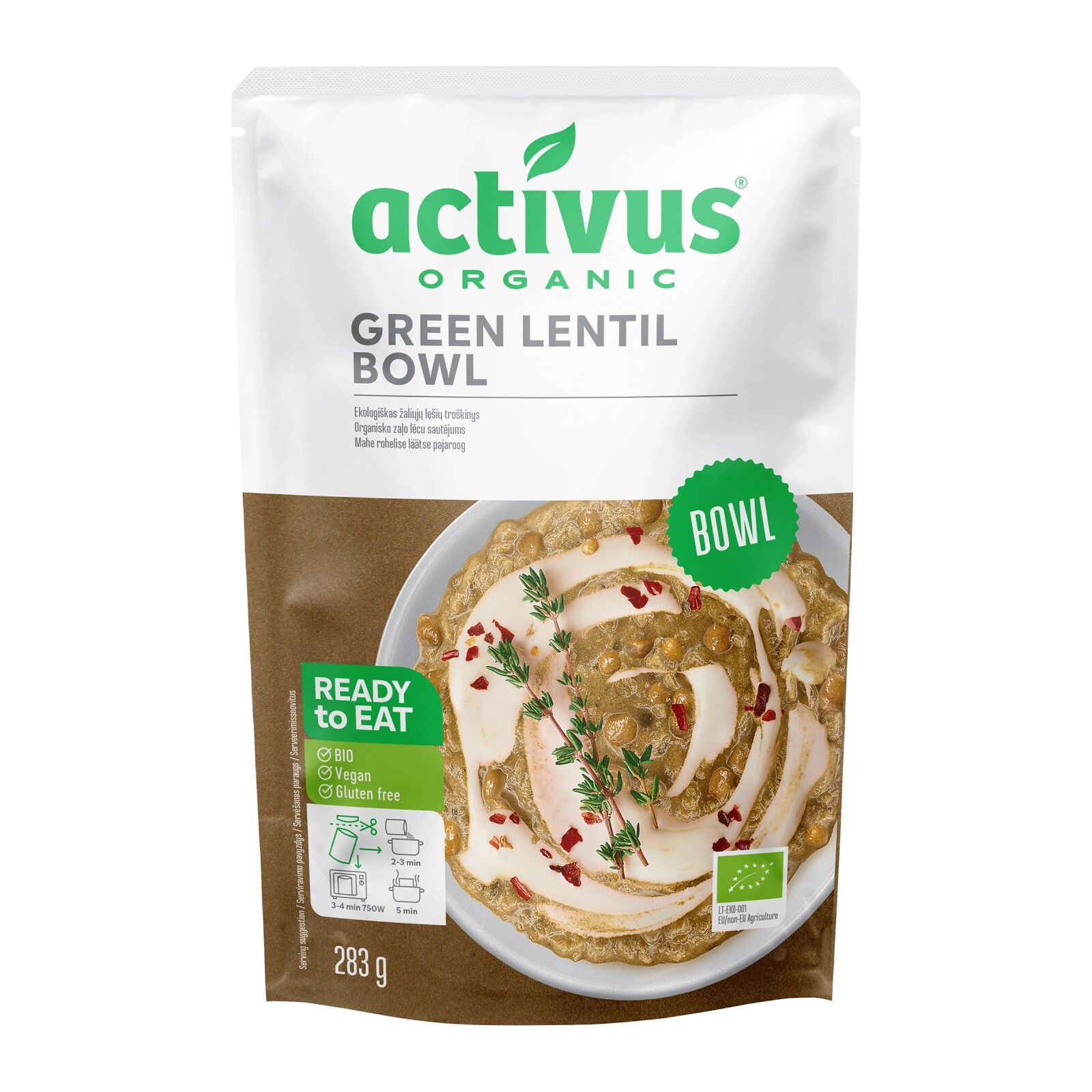 Activus Green lentil bowl, 283 g