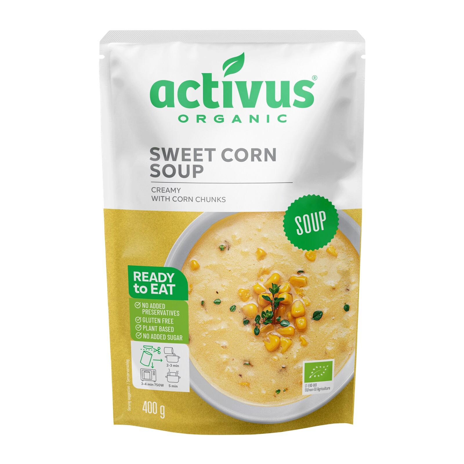 Activus Polévka sladká kukuřice, 400 g