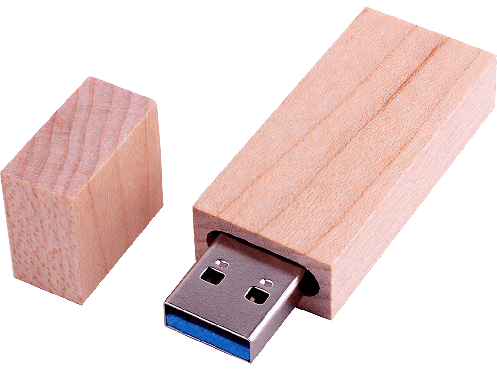 USB Flash disk - Dřevěný - 64 GB - USB 3.0 - Javor