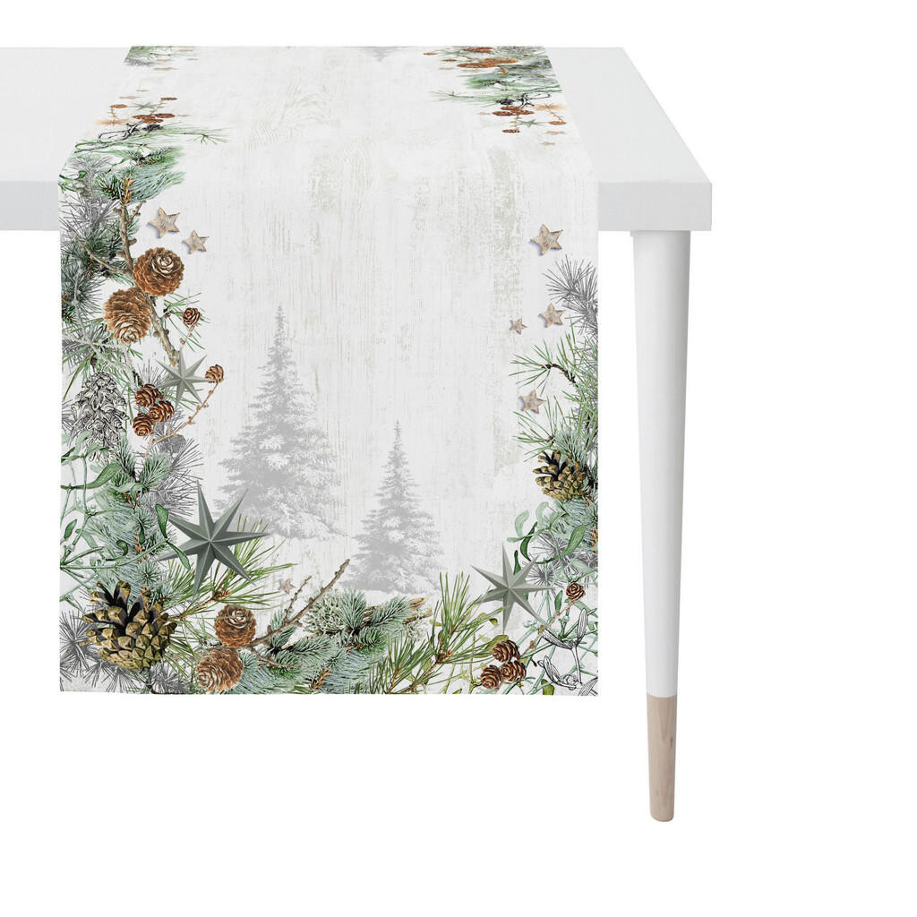 XXXL BĚHOUN NA STŮL, 48/140 cm, lesní zelená