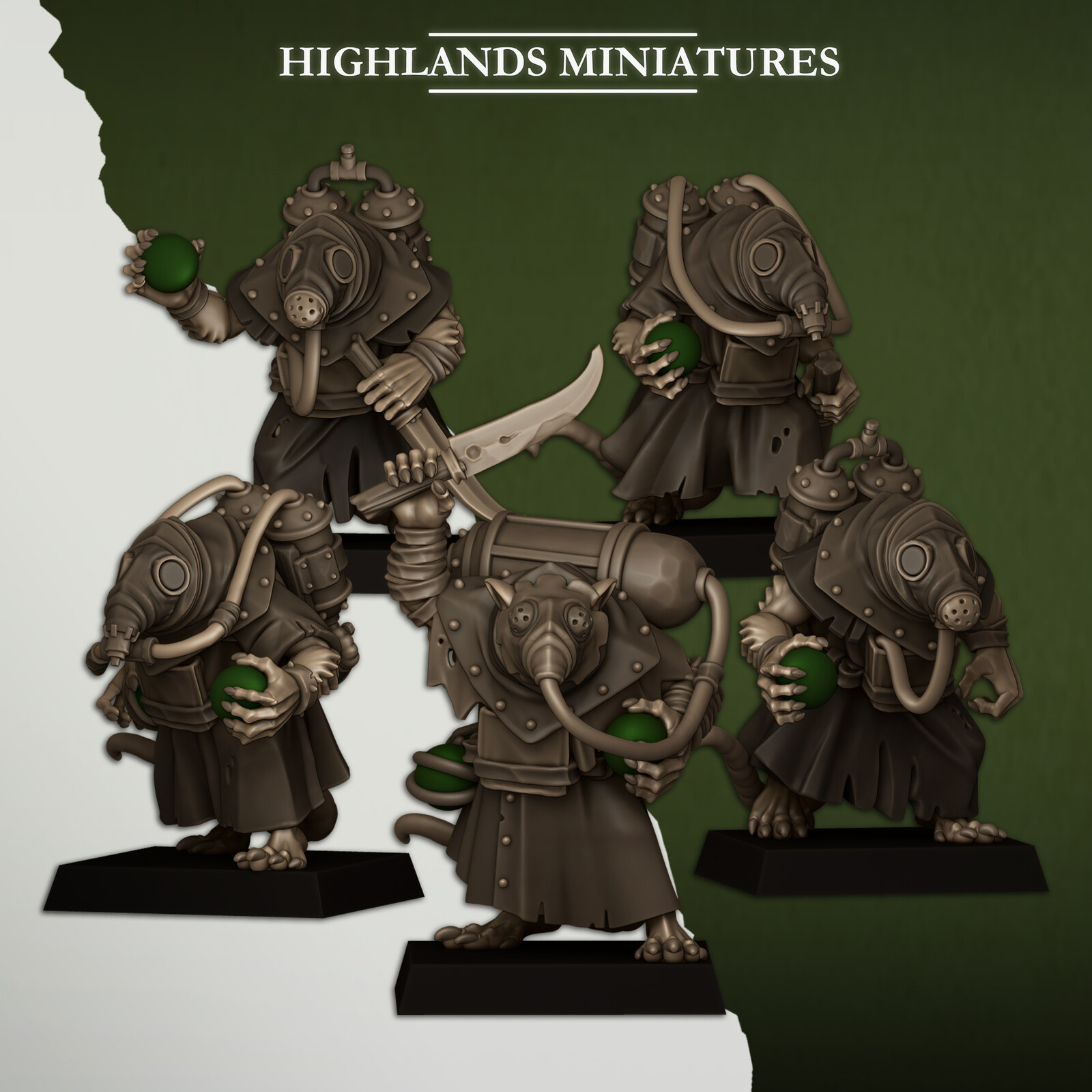Highlands Miniatures Sewer Poison Carriers