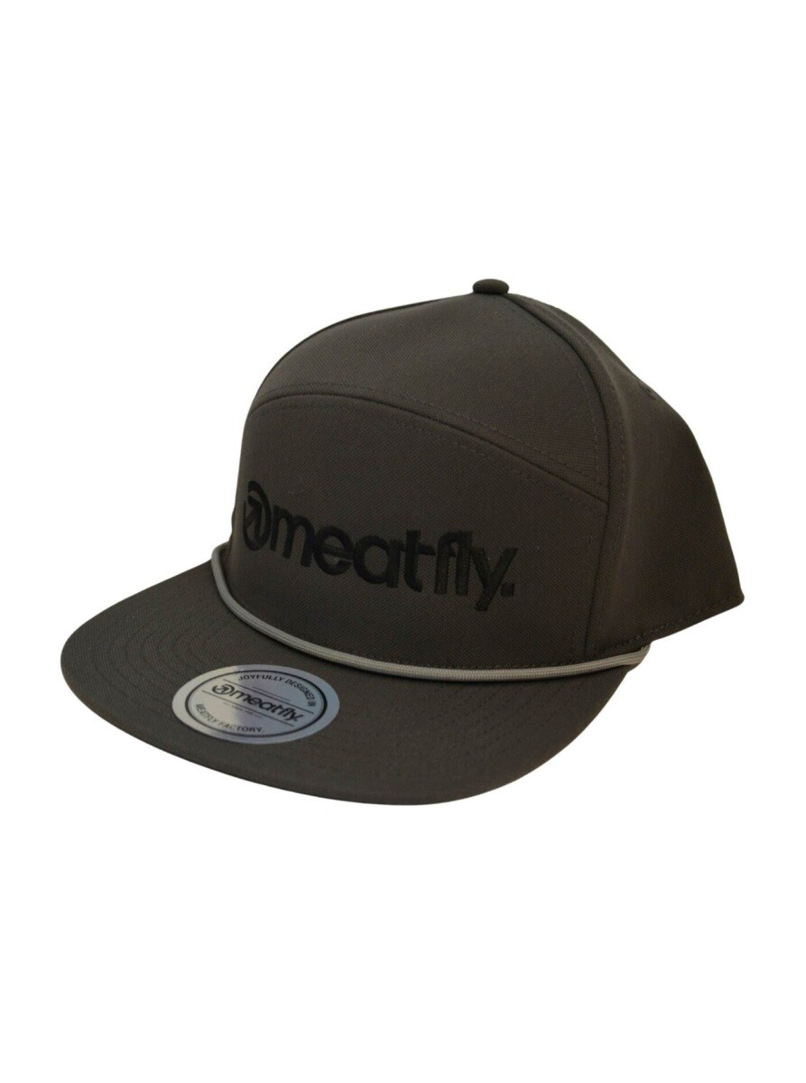 Kšiltovka meatfly creeper 6 panel snapback šedá one size