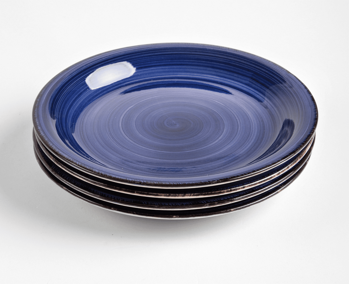 Sada dezertních talířů | OBLAN | tmavě modrá, 4 ks | 19 cm | 706653