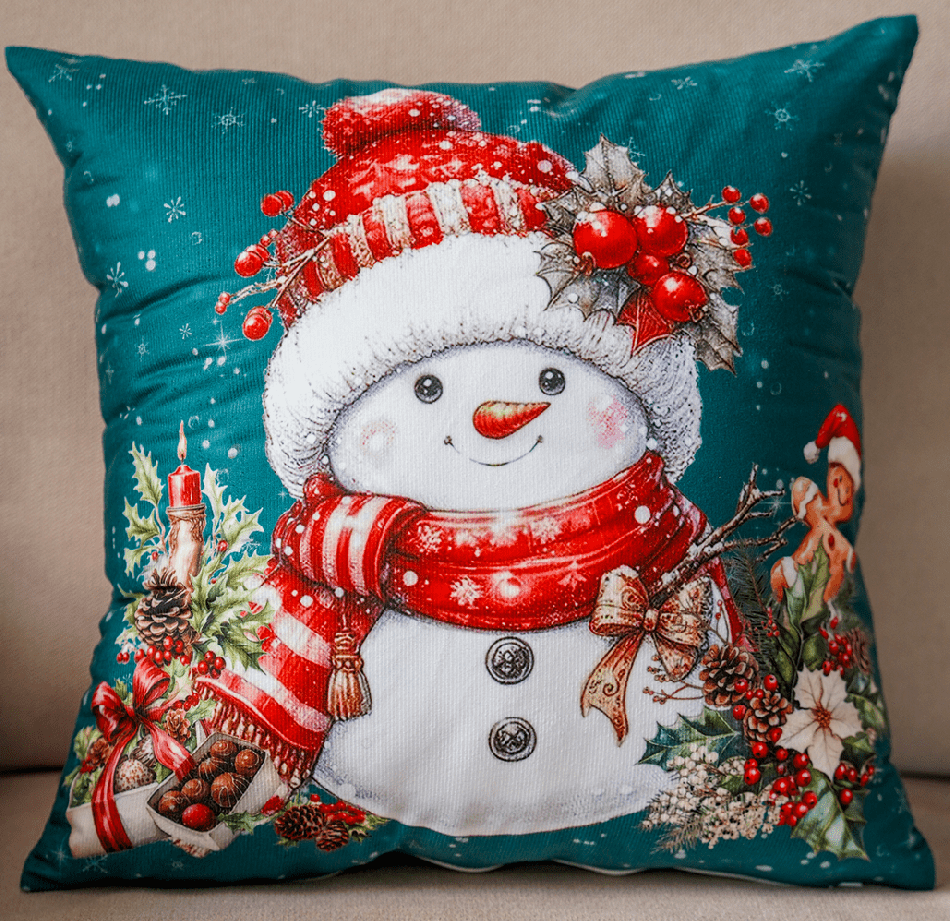 Vánoční polštář XMAS PARTY zelená 40x40 cm Mybesthome Varianta: Povlak na polštář, 40x40 cm