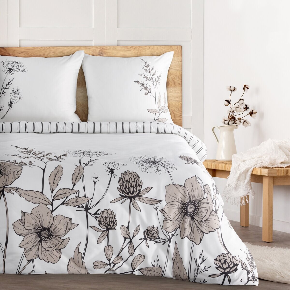 Luxusní povlečení FABRIZIO III. 100% bavlna 1x 220x200 cm, 2x povlak 70x80 cm francouzské povlečení MyBestHome