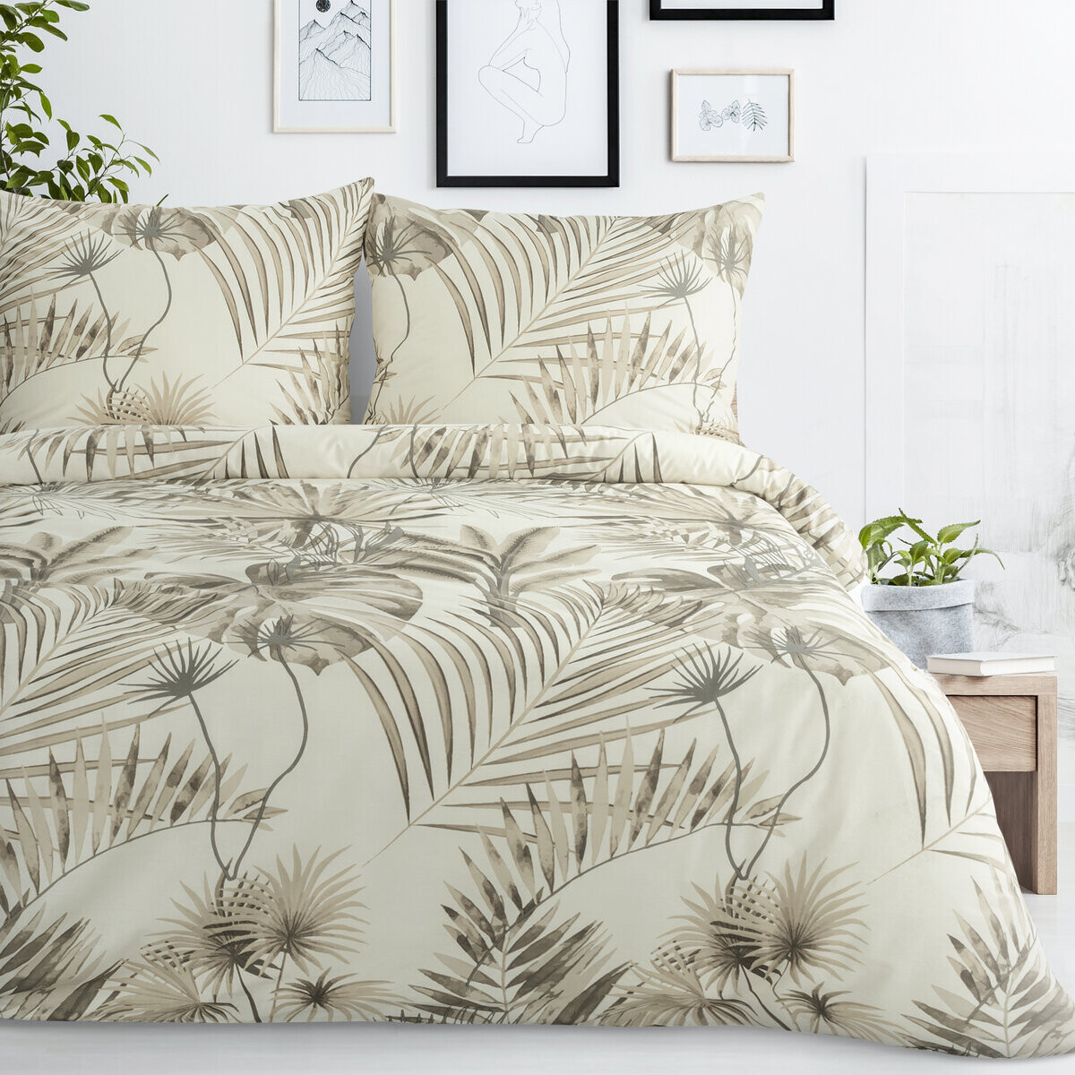 Povlečení LEONA I. 100% bavlna 1x 220x200 cm, 2x povlak 70x80 cm francouzské povlečení MyBestHome