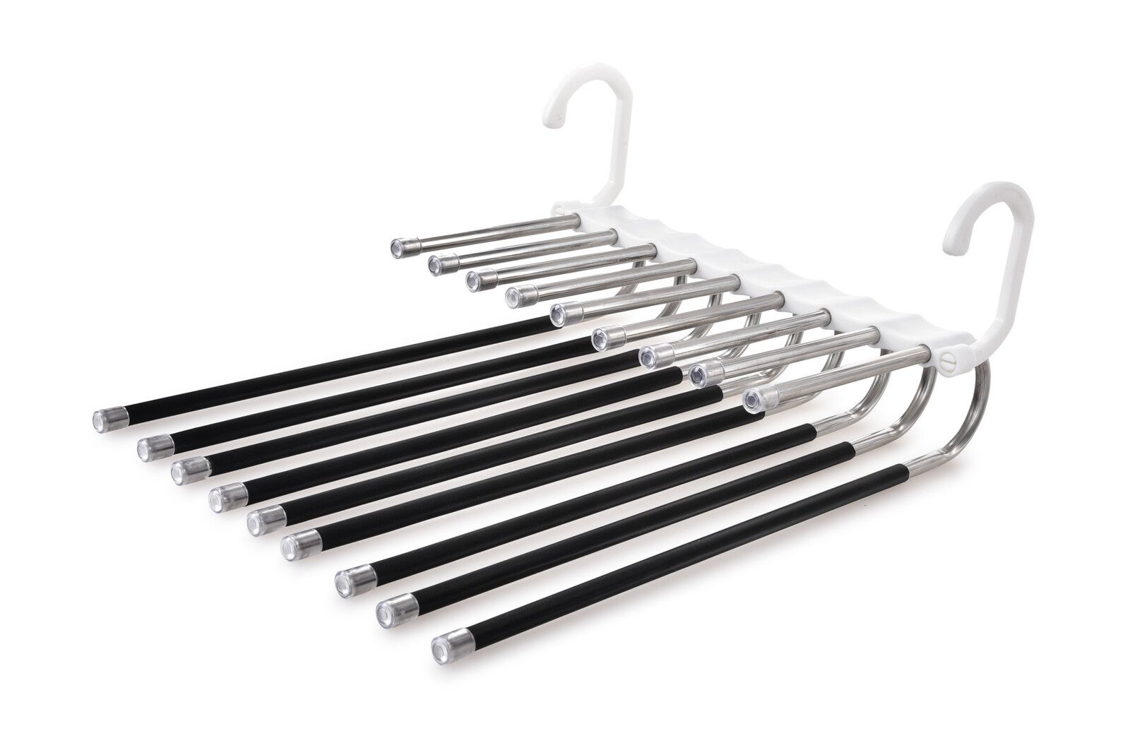 GENIUS | Teleskopické ramínko na kalhoty | 9 ramen | úspora místa v šatníku