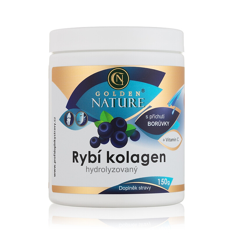 2+1 Golden Nature Hydrolyzovaný Rybí kolagen s acerolou 450g (borůvka) - Golden Nature