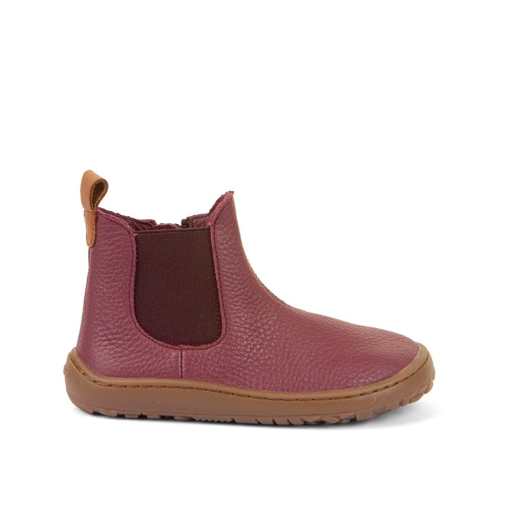 FRODDO KOTNÍKOVÉ CHELYS II Bordeaux Dámské barefoot chelsea boty - 37