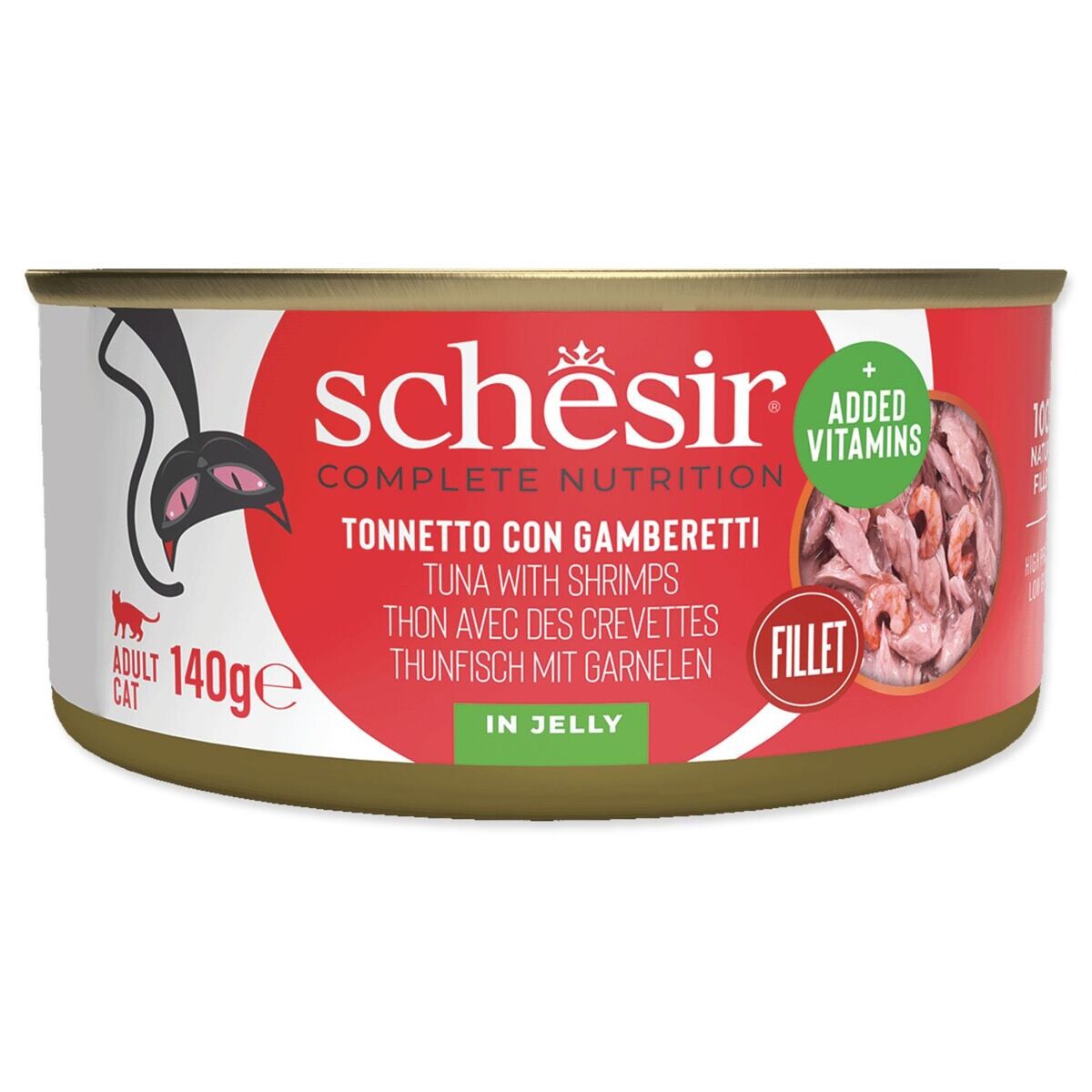 Schesir v želé 6 x 140 g - tuňák a krevety