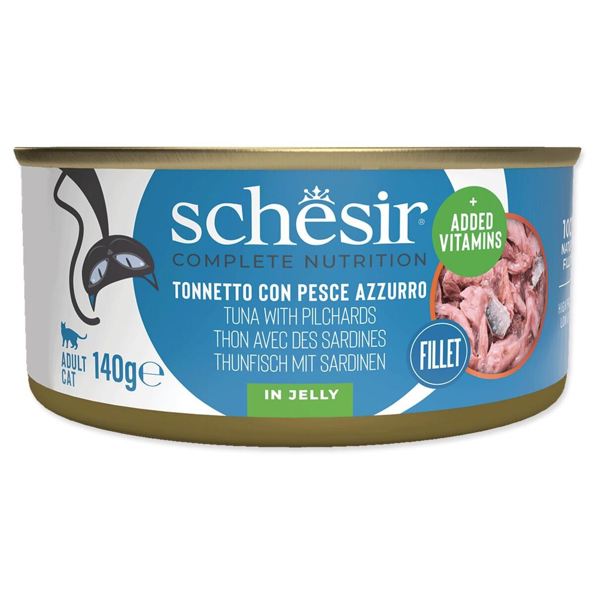 Schesir v želé 6 x 140 g - tuňák se sardinkami