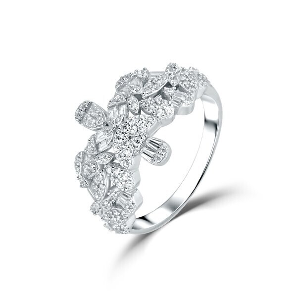 Prsten se syntetickými kameny 126-097-0158 59