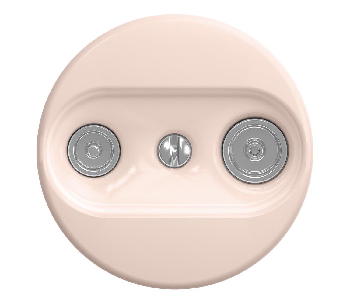 lap lap - Retro účastnická zásuvka TV+R (koncová) bez rámečku starorůžová