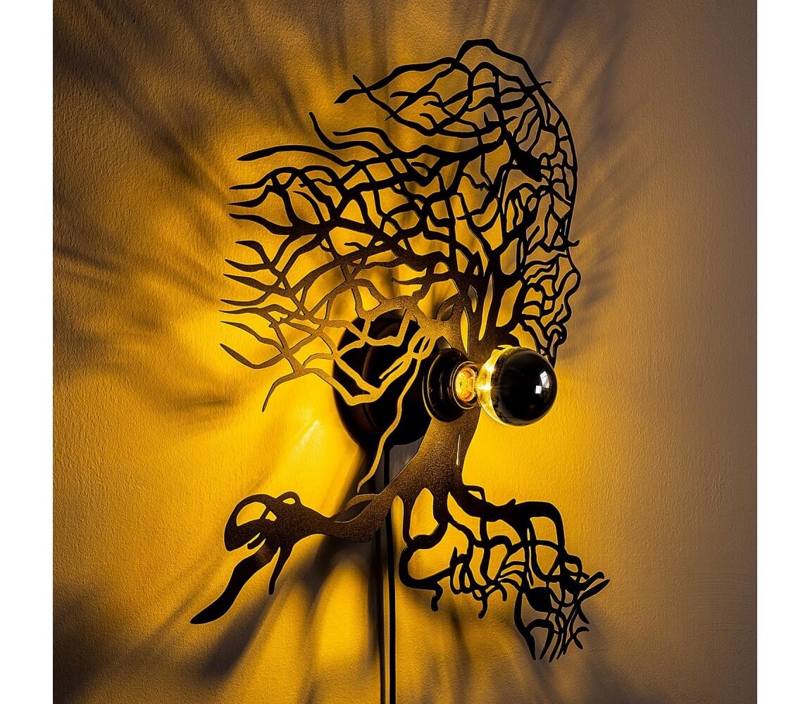 Nástěnné svítidlo TREE WOMAN 1xE27/40W/230V černá 526SHD1176