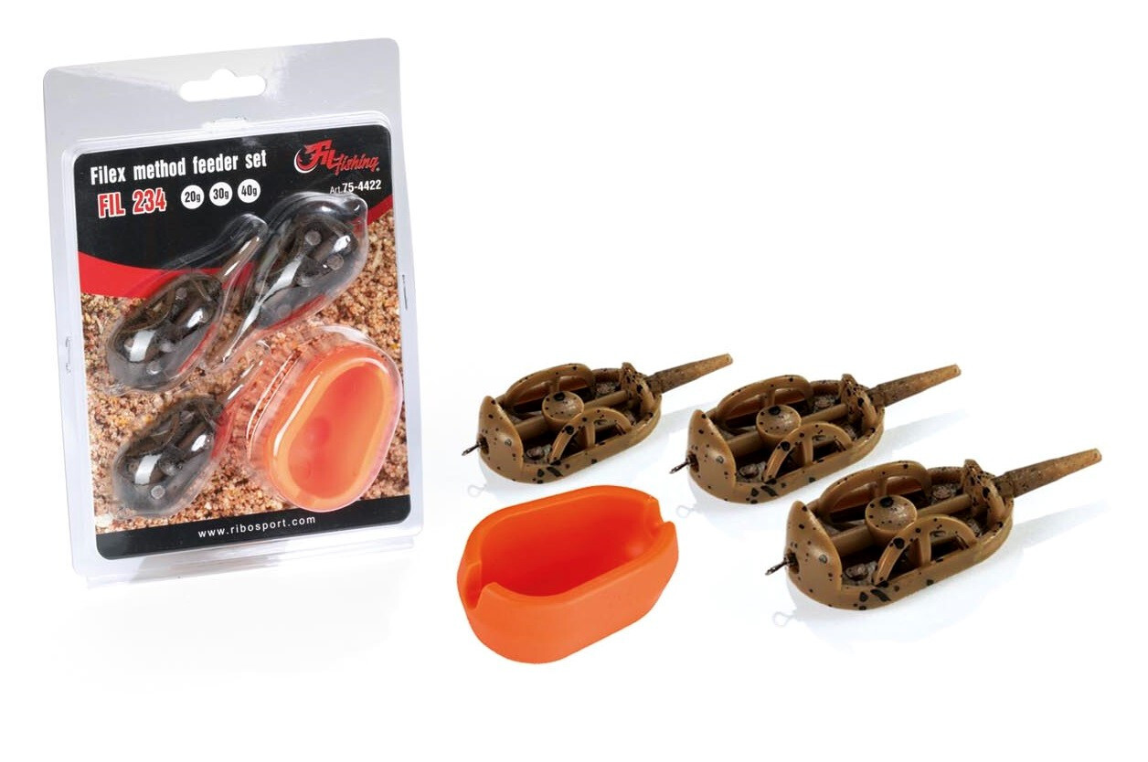 Fil Fishing Set krmítek Filfishing Filex Method Feeder 20,30,40 g + formička