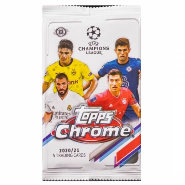 2020-2021 Topps UEFA Champions League Chrome Hobby Balíček - fotbalové karty