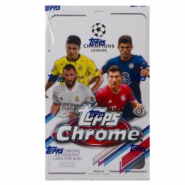 2020-2021 Topps UEFA Champions League Chrome Hobby Box - fotbalové karty