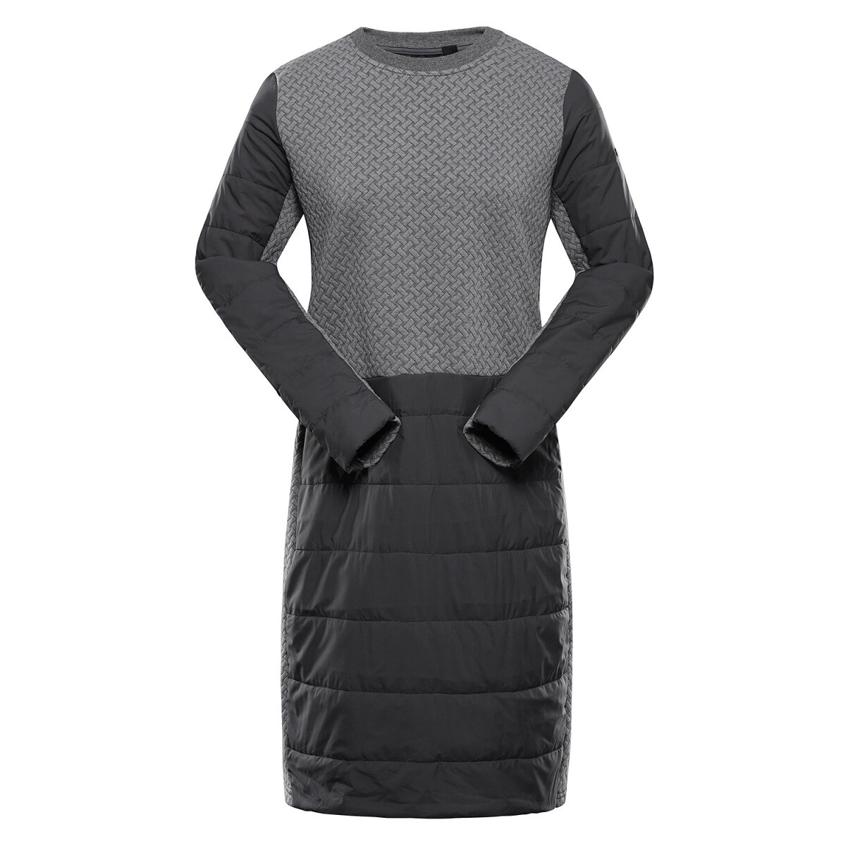 Dámské zateplené šaty alpine pro olwa šedá xs