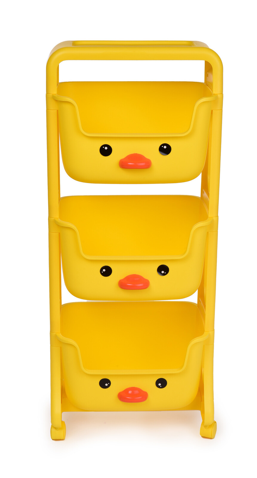 KAČENKA | 3patrový regál s hlubokými boxy | dětský úložný boxový regál ve tvaru kačenky | výška 94 cm