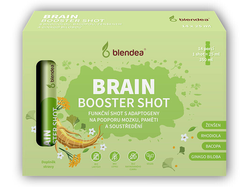 Blendea Blendea Shot Brain Booster s adaptogeny 14 x 25ml