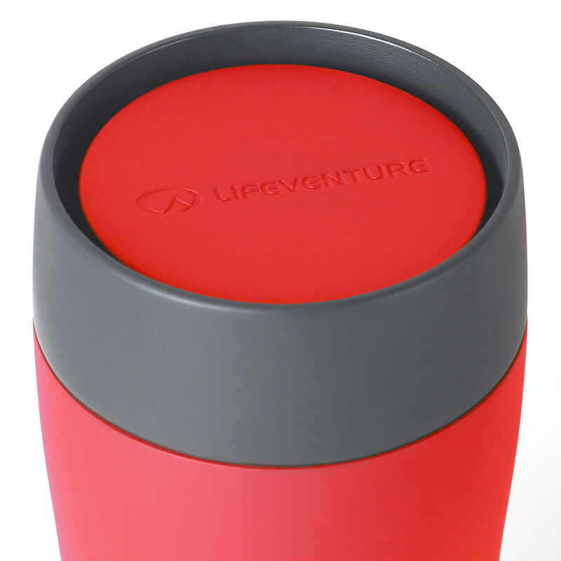 Lifeventure One Touch Thermal Mug, 350 ml, red