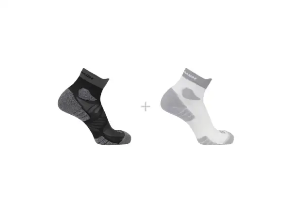 Salomon Aero Ankle 2-Pack ponožky White/Black vel. 39-41