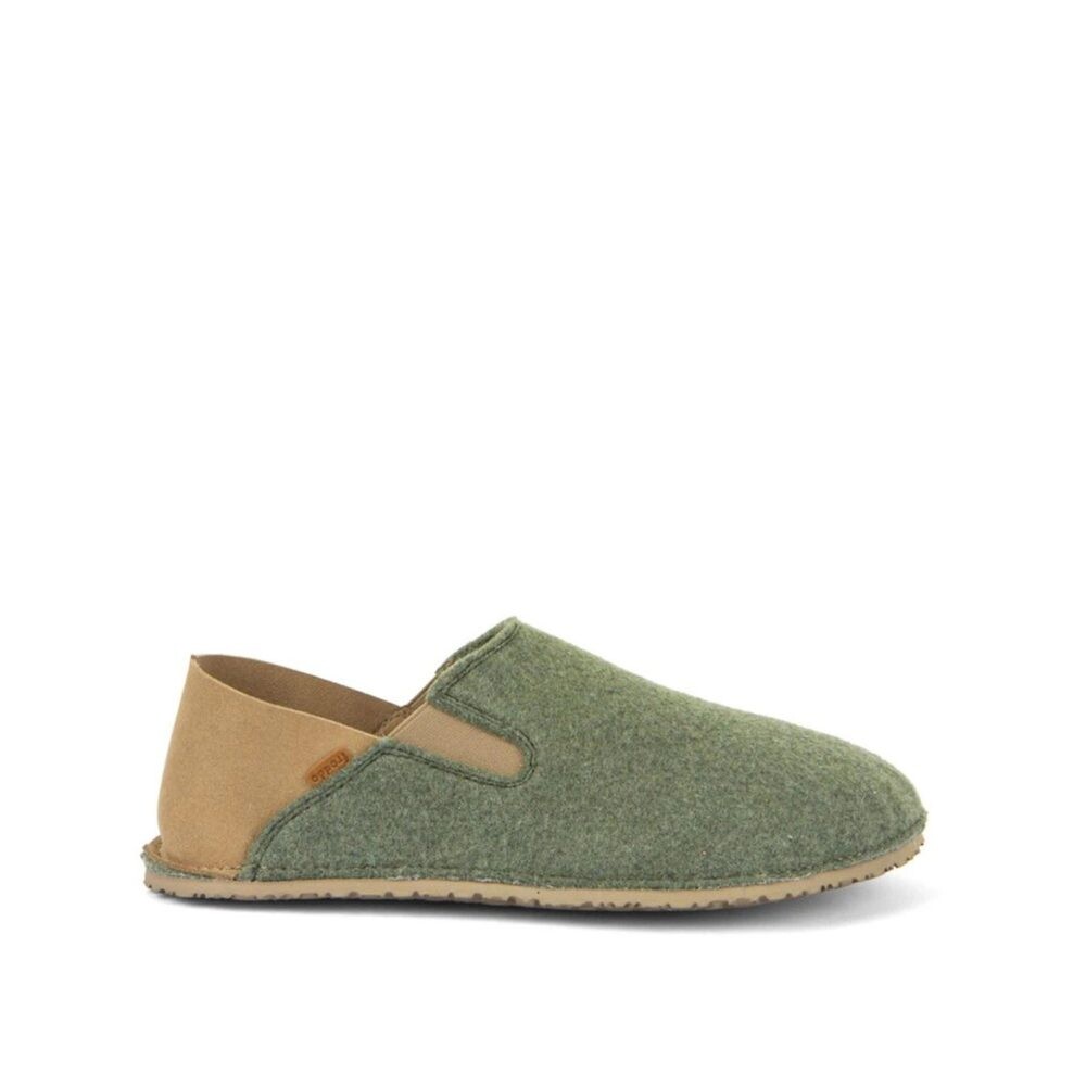 FRODDO SLIP-ON WOOLY Olive Barefoot přezůvky - 31