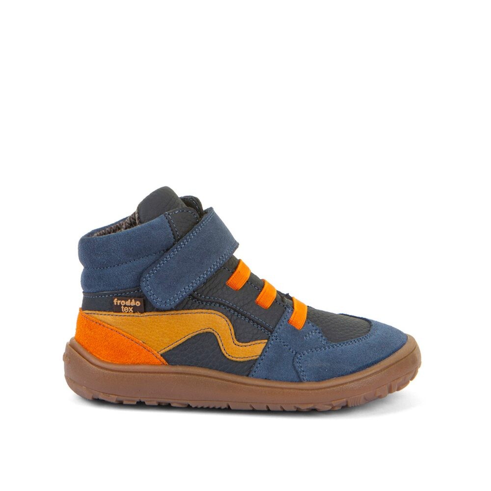 FRODDO TEX GO Blue Denim Dětské celoroční barefoot boty - 25